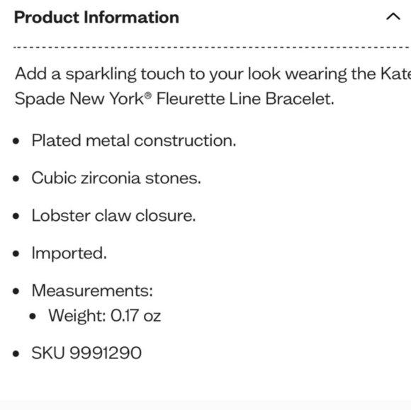 🔹️Kate Spade🔹️ Fleurette Line Bracelet - Picture 4 of 6